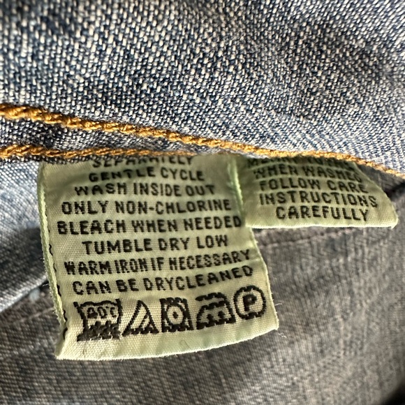 Indigo Palms Denim Button Down Shirt Size XL - Picture 6 of 9